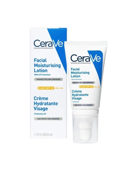 CeraVe Loción Hidratante de Rostro SPF30, 52 ml CeraVe Loción Hidratante de Rostro SPF30, 52 ml