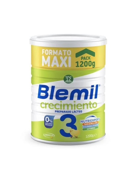 Blemil Plus 3 Crecimiento 0% Azúcar Añadido, 1200 gr