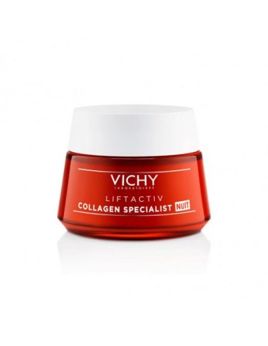 Vichy Liftactiv Collagen Crema Noche Antiarrugas, 50 ml