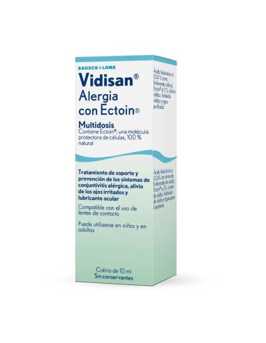 Bausch & Lomb Vidisan Alergia Colirio Ojos Irritados 10 ml