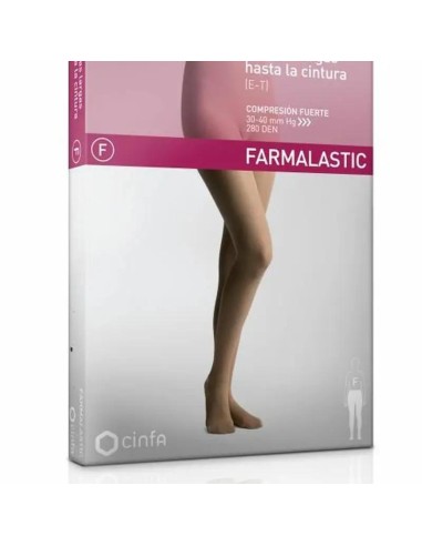 Farmalastic Panty Compresión Fuerte Beige, Talla Pequeña