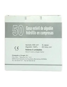 Gran Cruz Gasa Esteril Algodon 50 unidades 2