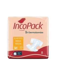 Incopack Anatómico Elástico Noche Talla Mediana, 80 unidades 2