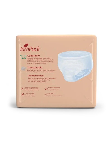 Incopack Pant Absorbente Día Talla Pequeña, 80 unidades