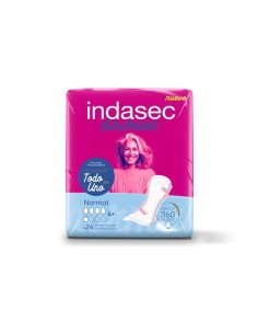 Indasec Discreet Compresa Incontinencia Normal, 24 unidades 2