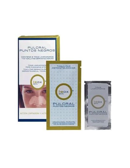 Ioox Pulcral Puntos Negros 6 Tiras+6 Toallitas