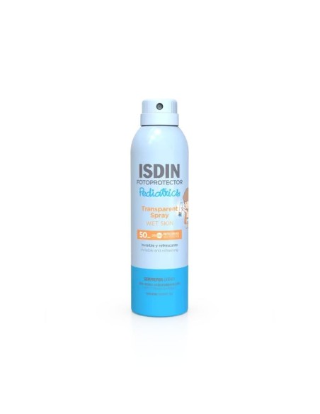 Isdin Fotoprotector Spray Pedriático Transparente Wet Skin Spf 50 250 Ml