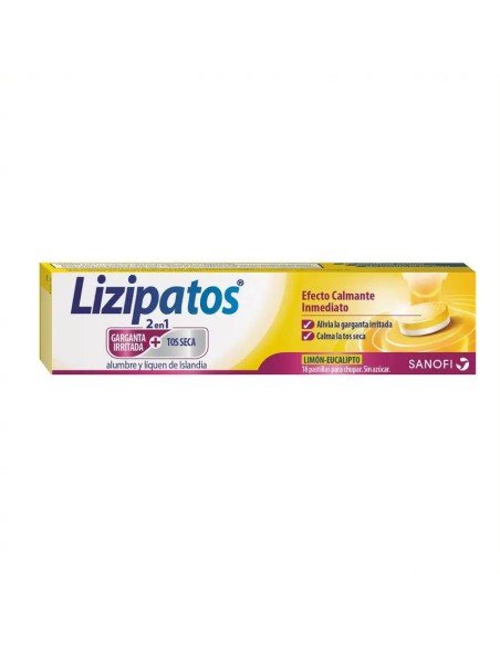 Lizipatos Alumbre y Liquen de Islandia | 18 Pastillas