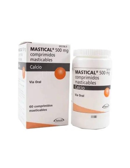 Mastical 500 mg Calcio 60 Comprimidos Masticables