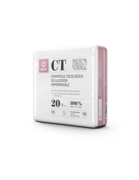 Maternity Compresa Tocológica De Algodón Impermeable, 20 unidades