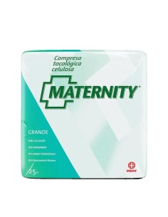 Maternity Compresa Tocológica De Celulosa Grande, 25 unidades