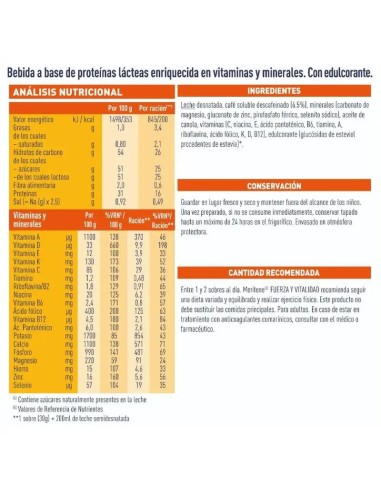 Meritene Fuerza y Vitalidad Batido Sabor Café Descafeinado 15 Sobres