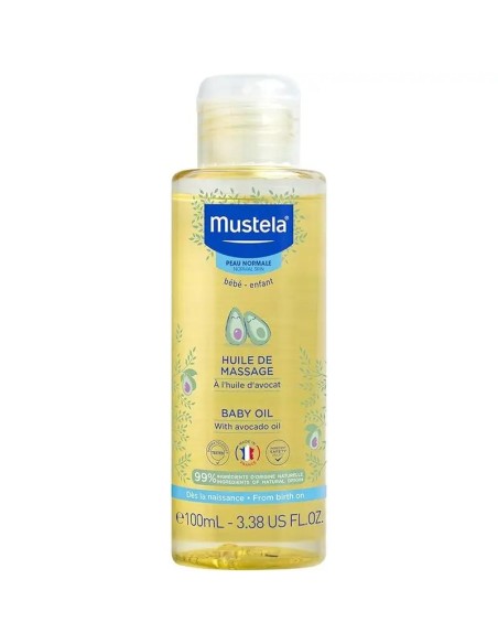 Mustela Aceite de Masaje con Aguacate Bio, 100 ml