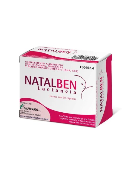 Natalben Lactancia, 60 Cápsulas