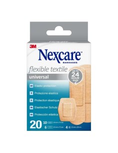 Nexcare Textile 20 Tiras Surtidas 2
