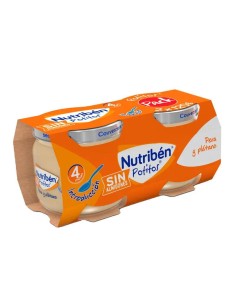 Nutribén Pack Potito Pera Platano, 2X120 gr
