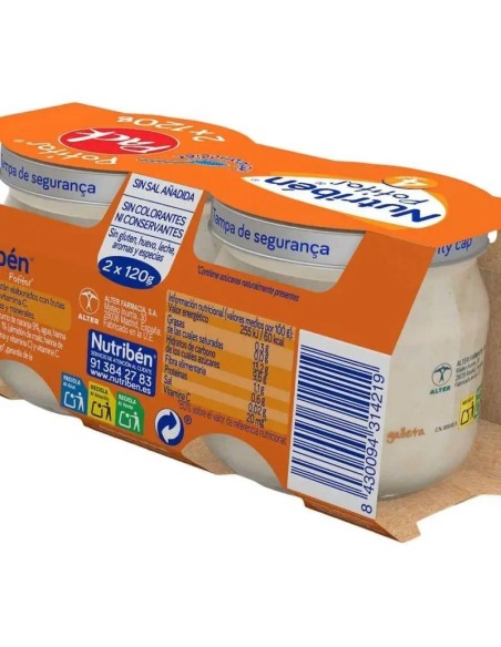 Nutribén Pack Potito Multifrutas, 2X120 gr