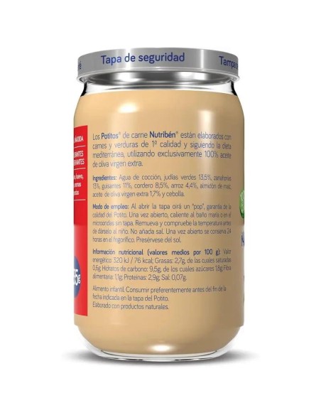 Nutriben Potito Menestra de Cordero 235 gr