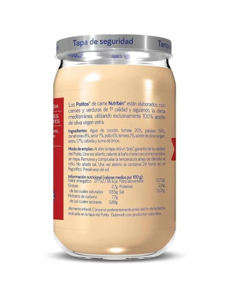 Nutriben Potito Pollo Ternera Verduritas, 235 gr Nutriben Potito Pollo Ternera Verduritas, 235 gr
