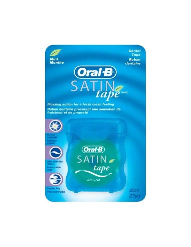 Oral-B Satin Tape Fluor Cinta Dental Menta 25 m
