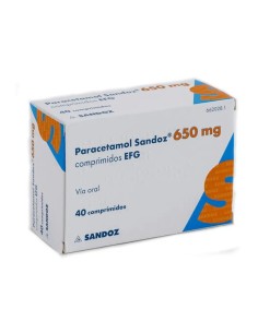 Paracetamol 650 Mg. 20 comprimidos Sandoz