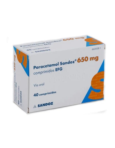 Paracetamol 650 Mg. 20 comprimidos Sandoz