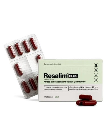Resalim™ Plus Complemento Alimenticio Metabolizador Bebidas Alimentos - 10 Comprimidos