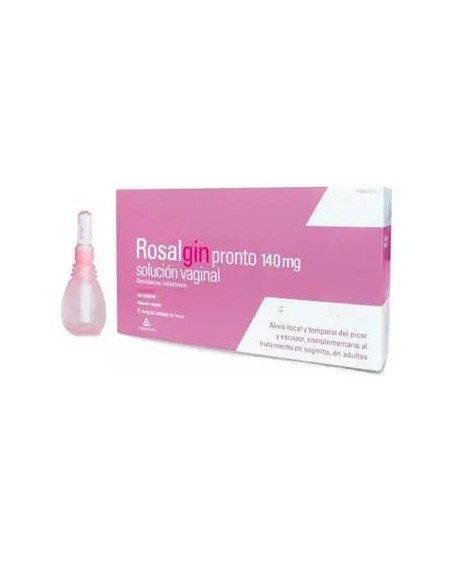 Rosalgin Pronto 140 ml Solución Vaginal, 5 Monodosis
