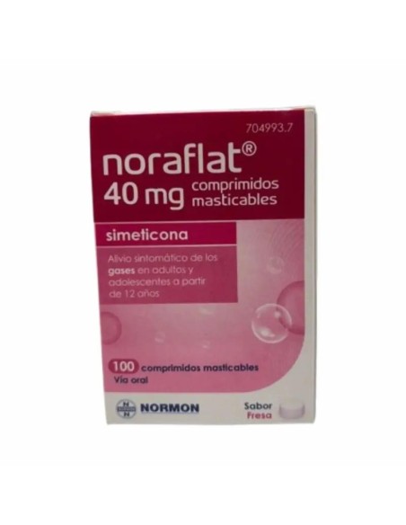 Simeticona Normon 40 mg, 100 Comprimidos Masticables