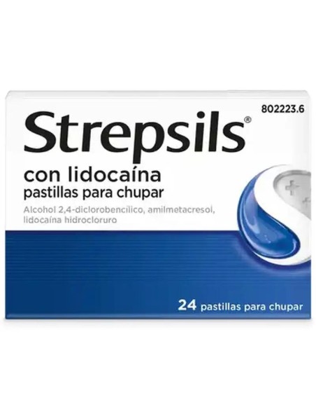Strepsils con lidocaina, 24 Pastillas para Chupar Strepsils con lidocaina, 24 Pastillas para Chupar