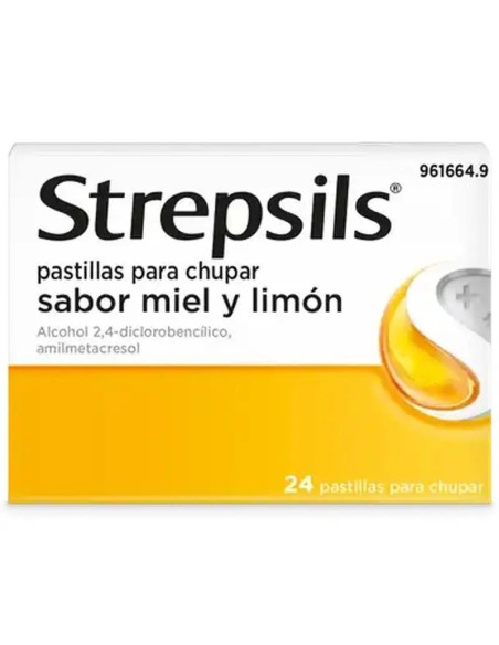 Strepsils Miel y Limón, 24 Pastillas para Chupar Strepsils Miel y Limón, 24 Pastillas para Chupar