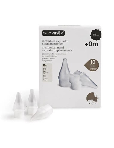 Suavinex Recambio Aspirador Nasal, 10 unidades