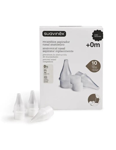 Suavinex Recambio Aspirador Nasal, 10 unidades