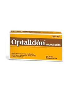 Supositorios Optalidon, 6 unidades