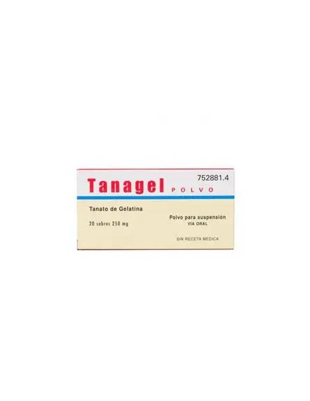 Tanagel Polvo 250 mg 20 Sobres