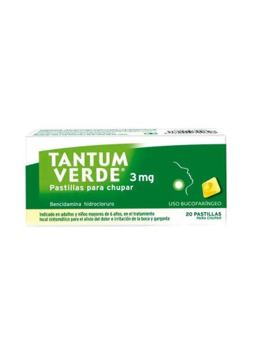 Tantum Verde Menta 20 Pastillas Para Chupar
