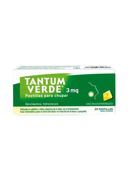 Tantum Verde Menta 20 Pastillas Para Chupar Tantum Verde Menta 20 Pastillas Para Chupar