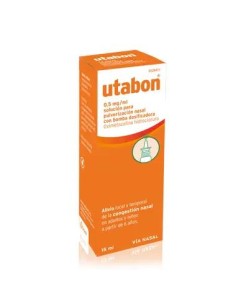 Utabon Adultos 0.5 mg/ ml Nebulizador Nasal con Bomba Dosificadora 15 ml 2