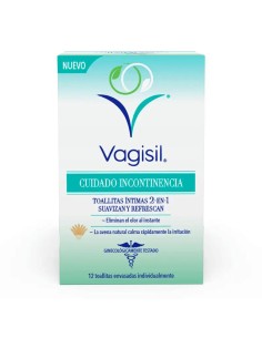 Vagisil Cuidado Incontinencia Toallitas Íntimas 2 En 1 (12 unidades) 2