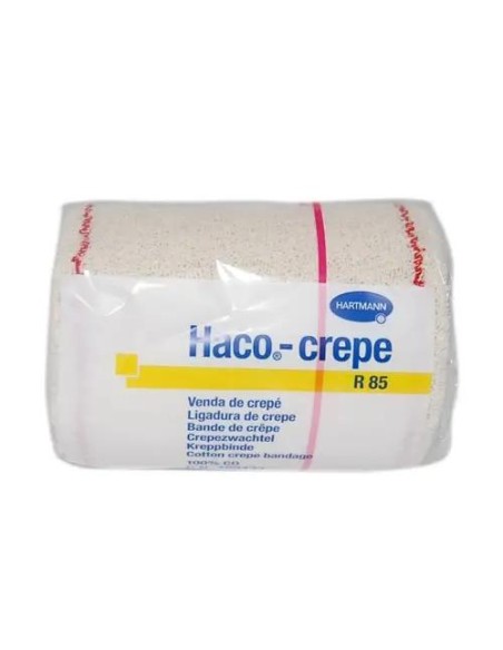 Venda Elastica Haco-Crepe R-85 4 M x 5 cm