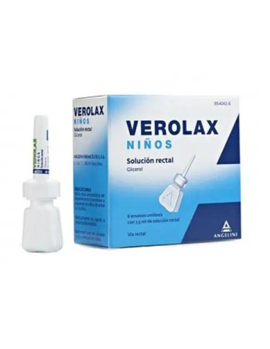 Verolax Niños Solución Rectal, 6 Enemas