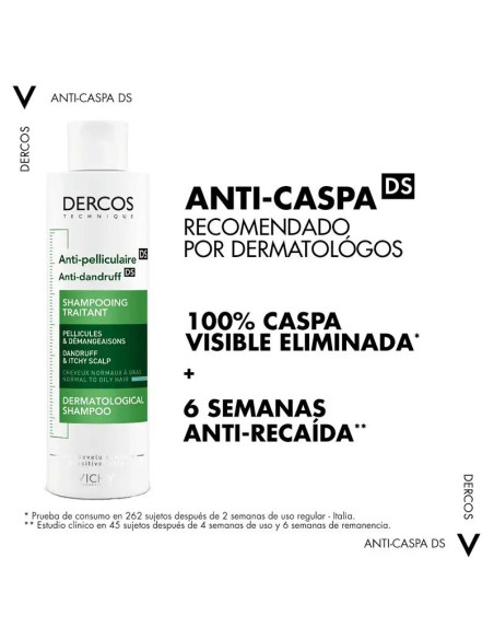 Vichy Dercos Champú Anticaspa Grasa 200 ml