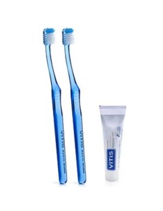 VITIS Duplo Cepillo Medio Access + Pasta Blanqueadora 15 ml 2