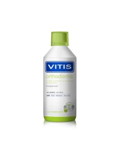 VITIS Orthodontic Colutorio Sabor Manzana Menta 500 ml 2