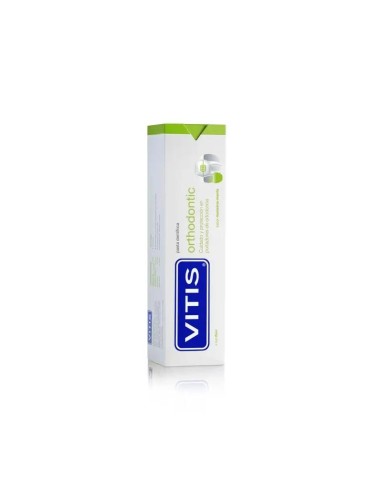 VITIS Orthodontic Pasta Dentífrica Sabor Manzana Menta 100 ml