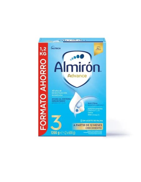 Almirón Advance 3, Leche de Crecimiento en Polvo para Bebé desde los 12 Meses, 1200g