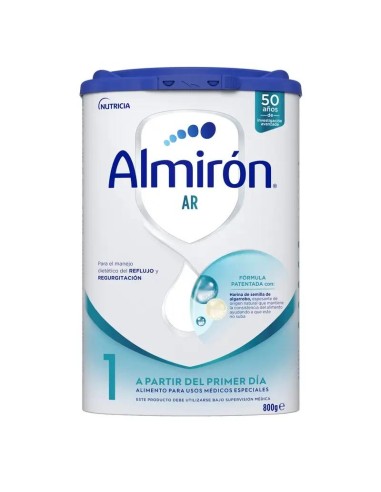 Almirón AR 1, Leche de Fórmula para Bebé Anti Regurgitación, desde Primer Día, 800g