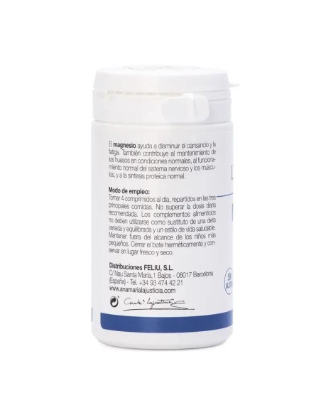Ana María Lajusticia Cloruro De Magnesio, 147 comprimidos