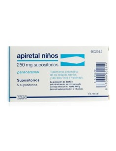 Apiretal Niños 5 Supositorios 2