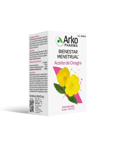 Arkocápsulas Aceite de Onagra Bio 100 Cápsulas Arkopharma